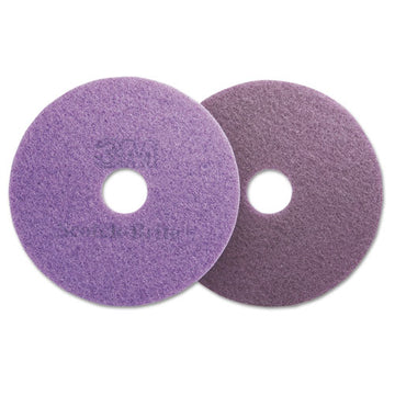 Scotch-Brite™ Diamond Floor Pads, 20" Diameter, Purple, 5-carton freeshipping - TVN Wholesale